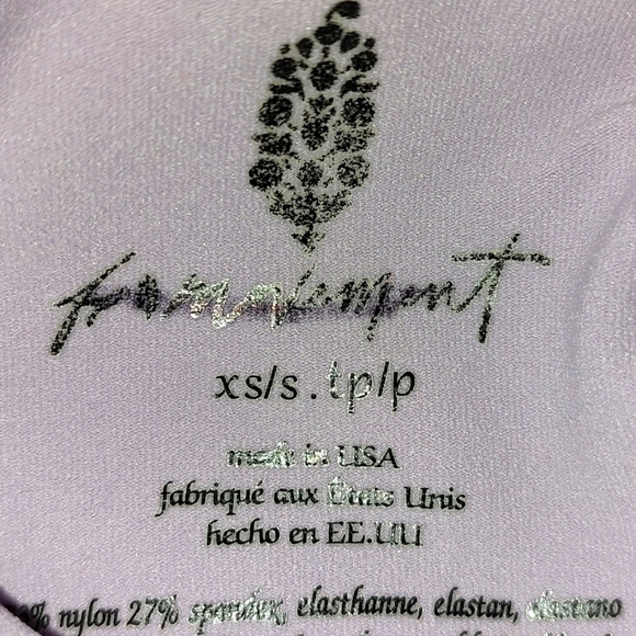Free People Movement Good Karma High Neck Lavender long sleeve Top Size XS NWOT - Picture 5 of 7